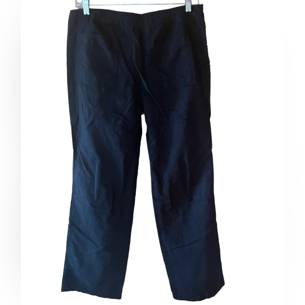 Gap Linen/Cotton Blend, Wide Leg, Drawstring Pants - Picture 5 of 7